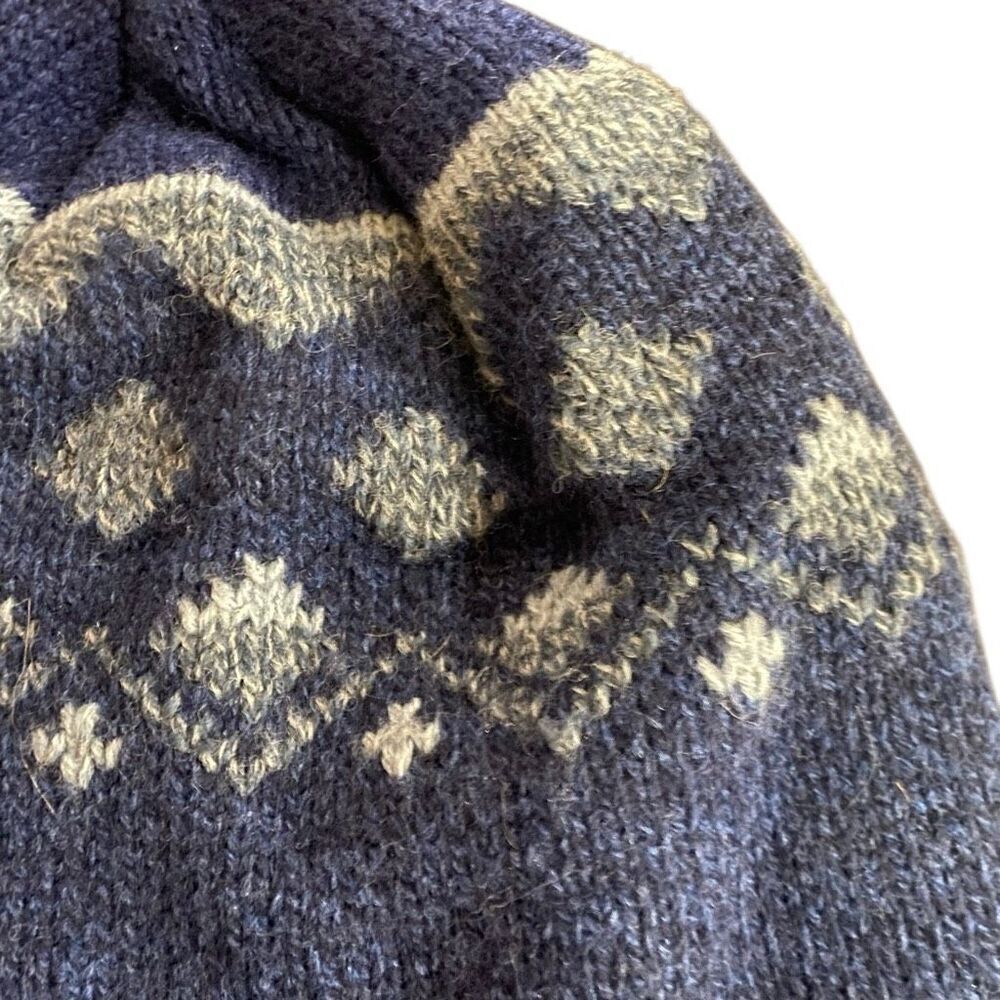 Faded Glory wool blend one size fits all winter hat blue